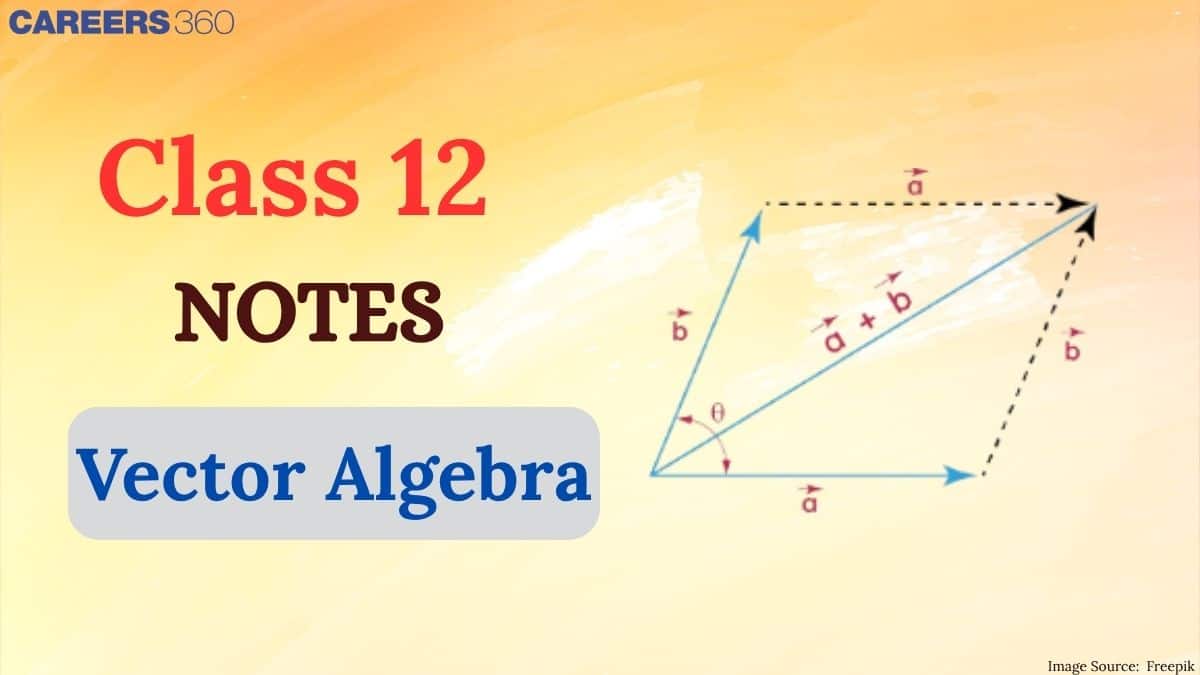 Vector Algebra Class 12th Notes - Free NCERT Class 12 Maths Chapter 10 Notes - Download PDF